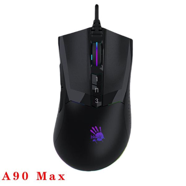 Mouse A70/A90 Mouse da gioco cablato professionale Bloody 8000 Fps per PC Laptop Definizione macro Mouse da gioco di programmazione