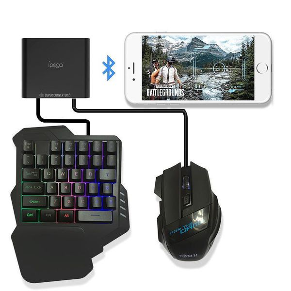 Combos PUBG Mobile Gamepad Controller Tastatur Maus Konverter Hilfsadapter für Android-Telefon zu PC Bluetooth 4.0 Plug and Play