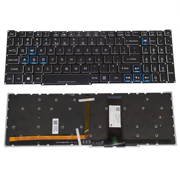 FRAMENTOS NOVO TECLADO COM LIMENTO DE BAIL PARA ACER PERSADOR HELIOS 300 PH31552 PH31753 PH31753795U PH31754