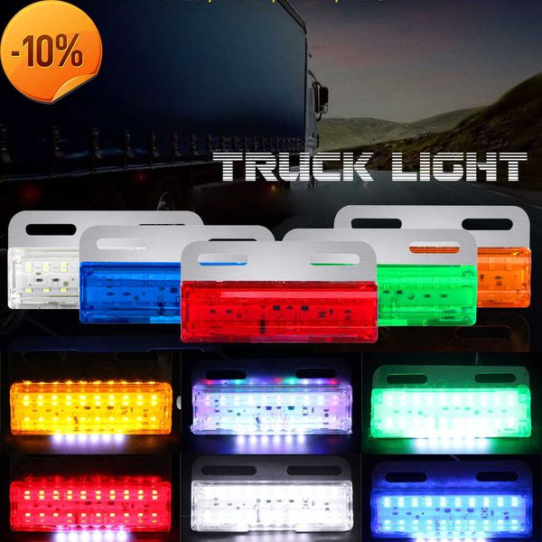 Yeni 1pc 24 LED Kamyon Yan İşaretçi Işıkları Uyarı Tail Işık Araba Otomobil Römork Lambaları Amber DC24V Kamyon Dekorasyonu Kamyon Sinyal Lambası