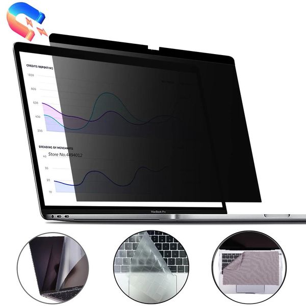 Filtri Filtro per la privacy della schermata per laptop per MacBook Pro 14 16 Schermo Protectors Film A2442 A2485 M1 A2779 A2780 M2 Film magnetico rimovibile