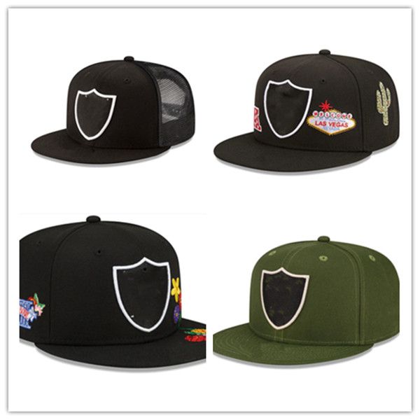 Novo futebol 2023 Snapback Hats Las Vegas time preto tampa de cor verde snapbacks snapbacks ajustáveis ​​combinando ordem todas as tampas de alta qualidade chapéu