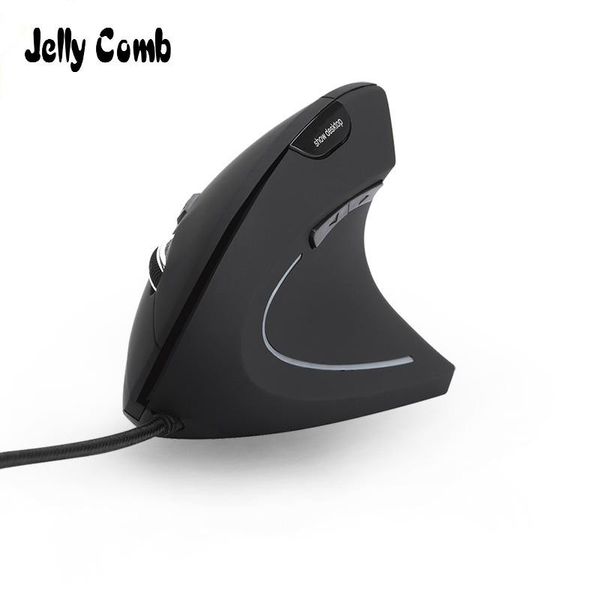 Ratos geléia pente óptico vertical mouse com fio ergonômico ratos 3200dpi 7 botão descanso de pulso proteger ratos de jogo para computador portátil