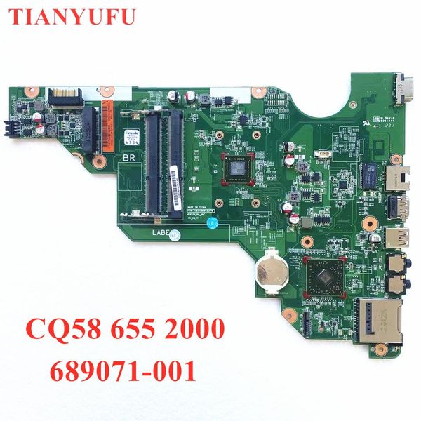 Motherboard -Laptop Motherboard 689071001 für HP Probook CQ58 655 Mainboard 689071501 DDR3 100% vollständig getestet