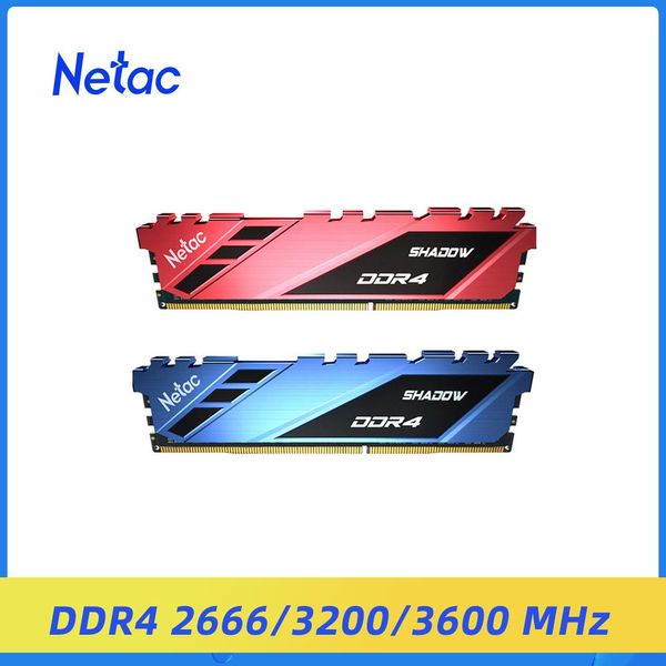 RAMS NetAC DDR4 ОЗУ память 3200 МГц 8GB 16GB 2666 МГц 3600 МГц XMP 2,0 RGB 8GBX2 Двойной канал DDR4 радиатор для материнских плат Intel AMD