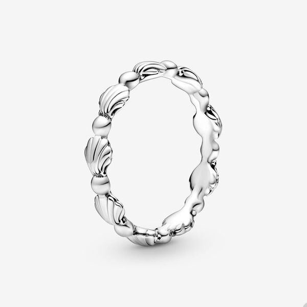 925 Sterling Silber Muschel und Perlen RING für Pandora Fashion Party Schmuck Designer Ringe für Frauen Mädchen Schwestern Geschenk Eheringe mit Original Box Set Großhandel