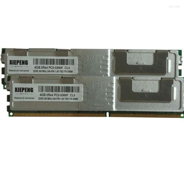 RAM totalmente buffer 8GB 667MHz FB-DIMM 4GB PC2-5300F DIMM PowerEdge 2950 III 2900 1955 1950 Servidor