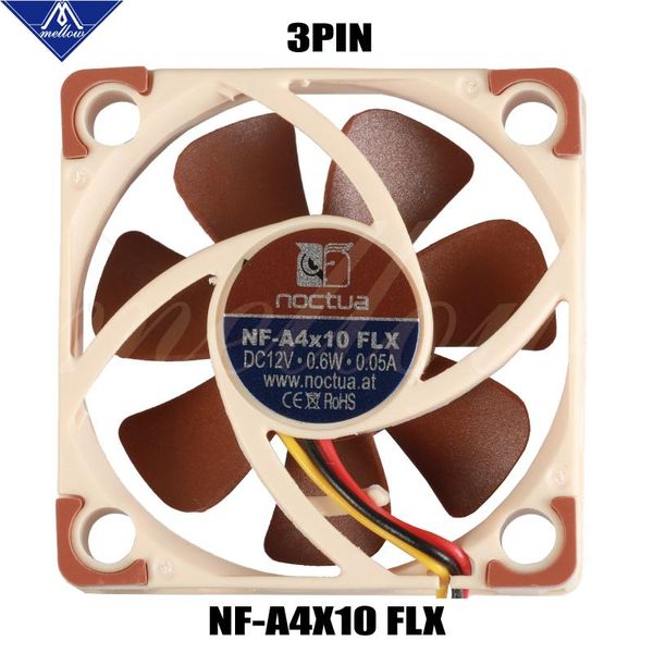 Scaning 3D -Druckerlüfter Noctua NFA4x10 FLX 5V/12V Premium Ruhige Kühllüfter 4010 (40*40*10 mm) für Ender 3 Wärmekühlerkühlung 3Pin