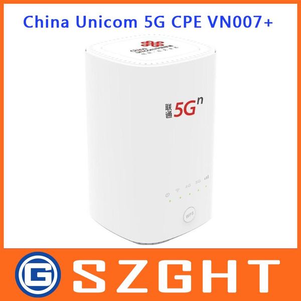 Roteadores novos desbloquear China Unicom VN007+ 5G CPE Wireless Router NSA SA 2,3 Gbps SIM Slot Slot Mesh WiFi 5G CPE Modem Wireless HighPower HighPower