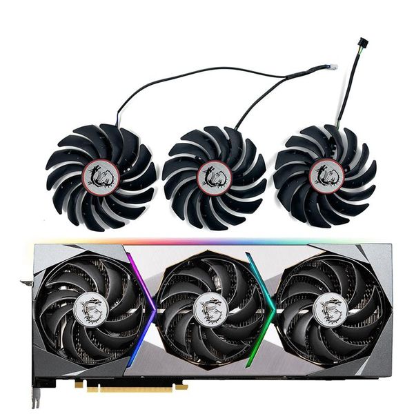 Pads Nuova ventola di ricambio fai -da -te da 95 mm PLD10010S12HH Freve di raffreddamento RTX 3090 3080 3070 TI VENTO GPU per MSI GeForce RTX 3090 SUPRIM X