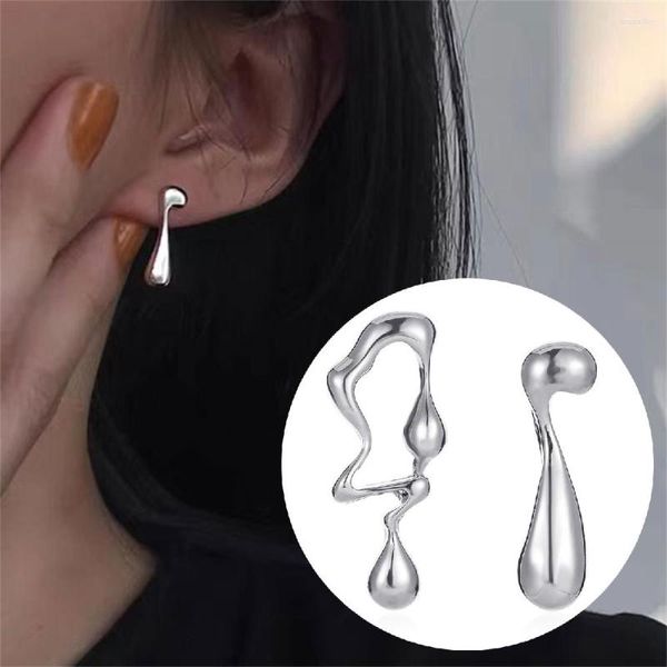 Baumeln Ohrringe Neuheit Hinweis Für Frauen Unregelmäßige Einfache Geometrische Wasser Tropfen Ohrstecker Koreanischen Stil Femme DIY Schmuck Geschenke 2023