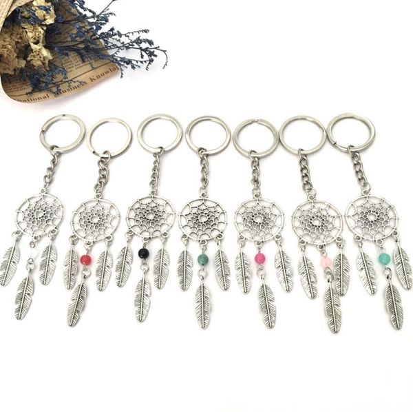 Keychains Capitão Dreamcatcher Metal Keyring Fashion Tassel Keychain Pingente Bag Decoration Chain Chain Drop Delivery Ocessorie Dh7pa