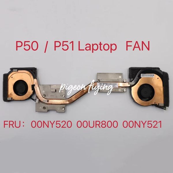 Pads per ThinkPad P50 P51 Laptop CPU Raffreddamento Fansink FRU 00NY521 00UR800 00NY520