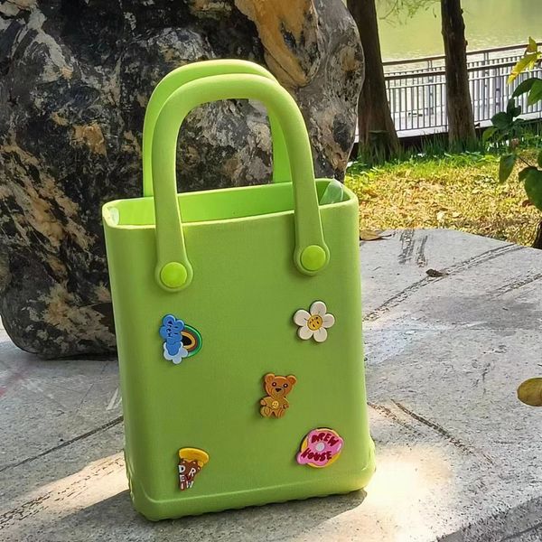 Bolsa de praia de nova infantil Bolsa de moda à prova d'água EVA simples bolsa pequena e dura 21*6*16