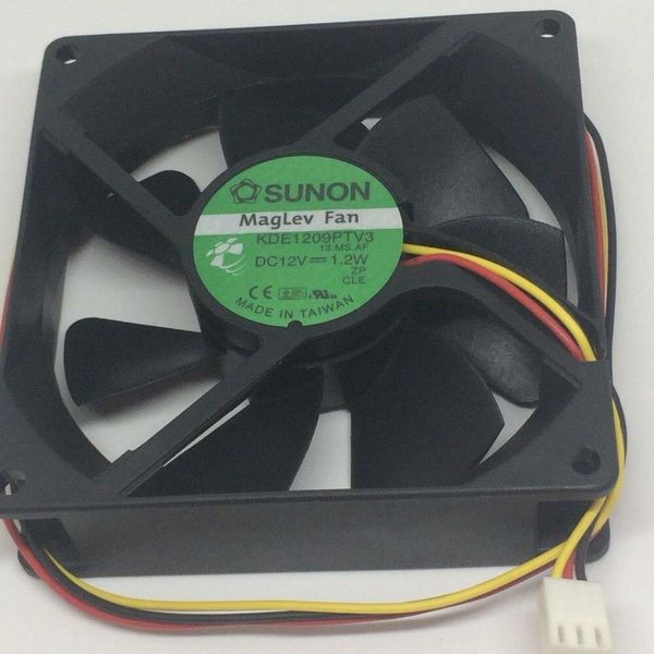 Sunon KDE1209PTV3 DC12V 1.2W 9cm 90 * 90 * 25mm 3 Tel Fan