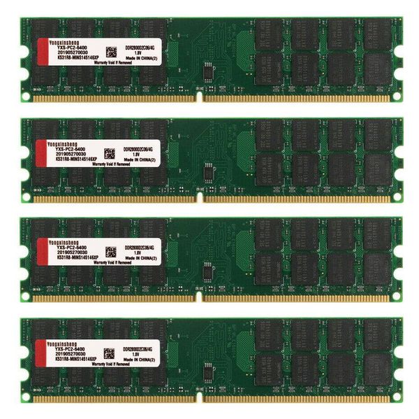 Toys 16GB 4x4GB PC26400 DDR2800MHz 240Pin AMD Dedizierte Desktop -Speicher RAM 1.8V SDRAM nur für AMD, nicht für Intel Motherboard oder CPU