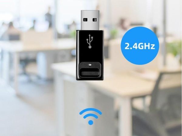 HP Kablosuz Klavye ve Fare KBRF57711 için USB Alıcı Dongle Adaptörünü Birleştiriyor