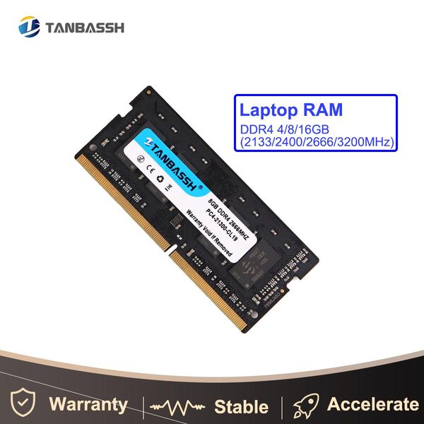 Rams Tanbassh Memoria Ram DDR4 8GB 4GB 16GB 2400 МГц 2133 2666 МГц ноутбука с высокой производительностью.