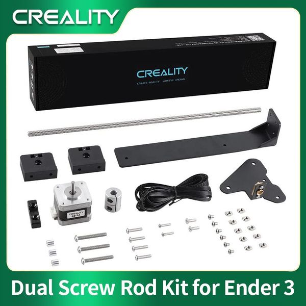 Digitalização Crealidade Ender3 V2 Dual Zis Zis Kit de chumbo parafuso de parafuso dupla com motor de passo para Ender 3 / ender3 pro / ender3 V2 impressora 3D