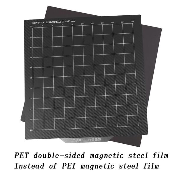 Scansione di stampanti 3D Parti di calore a calore a calore a doppio lato lamiera in acciaio a molla a molla base magnetica in flessione per ender 3 v2 cr10 Sostituire PEI