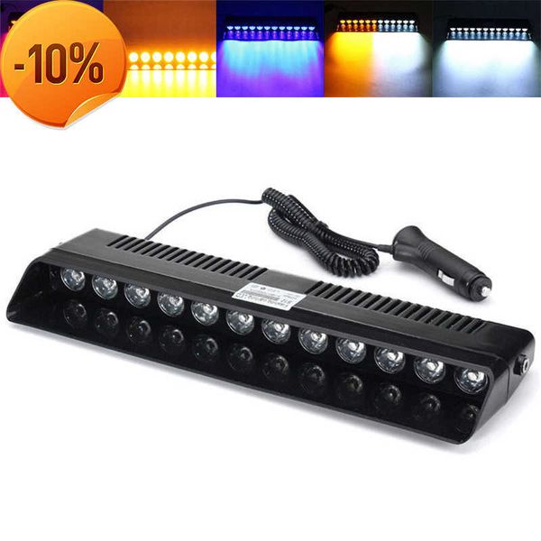 NOVO QUENTE NOVO 12 LED de alta potência de emergência de baixo consumo de risco Aviso de visor Dash Dash Ultra Long Long Life 12W Barra de luz estroboscópica#270018