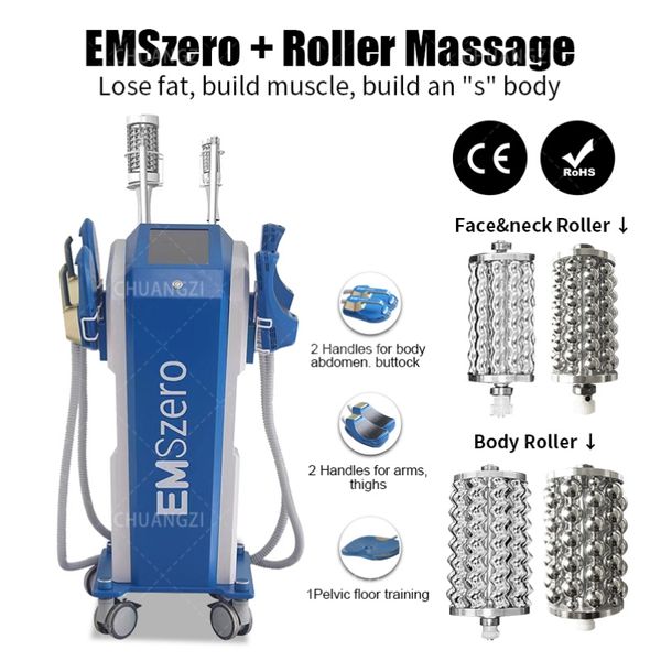 HOT Factory Pric mais recente Neo DLSEmslim EMSzero RF 14 Tesla 6 in1 ROLLER Hi-emt Machine com 4 alças com almofada de estimulação pélvica Certificação CE