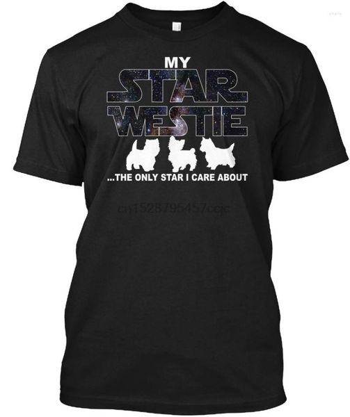 T-shirt da uomo T-shirt da uomo Westie Star Regalo fantastico unico Maglietta da donna degli Stati Uniti