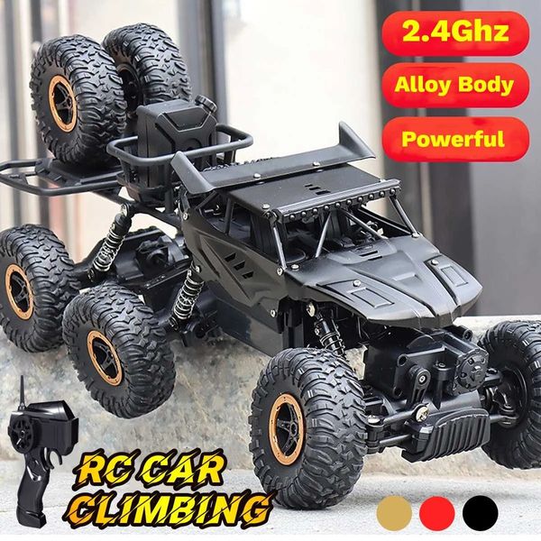 Große Größe 1:10 RC Auto 6WD 2,4 GHz Fernbedienung Rock Crawler Geländewagen Hochgeschwindigkeits-Monstertruck Kinderspielzeug