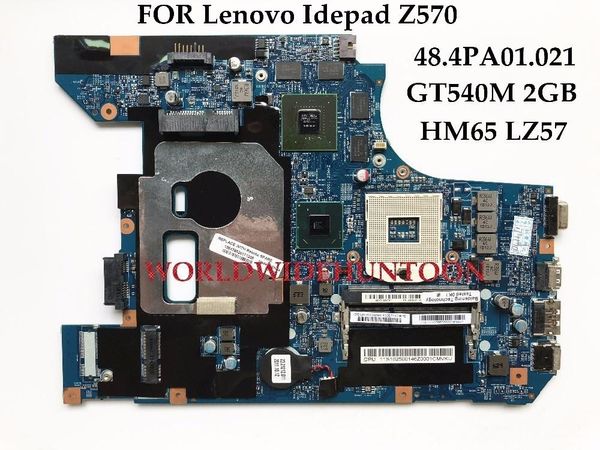 Motherboard Hot Sell High -качественная материнская плата ноутбука для Lenovo IdeaPad Z570 48,4PA01.021 HM65 LZ57 GT540M 2GB 100% полностью протестированные