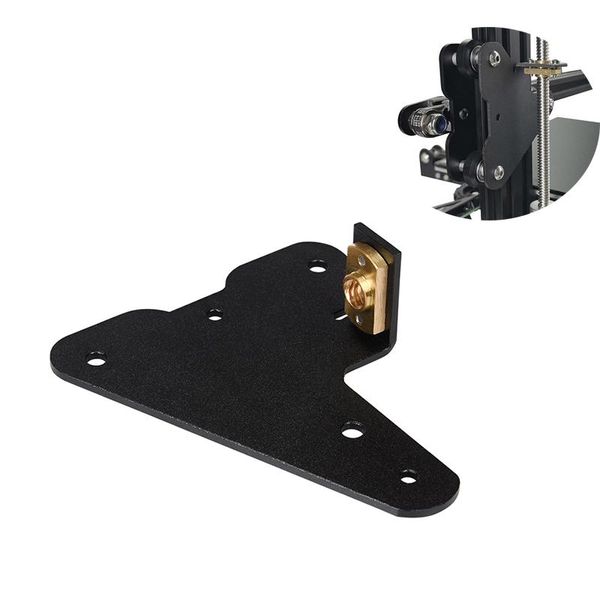 Parti di stampante 3D in alluminio Dual Zaxis Back Passive Blocco Platto Plava della vite per vite per Crealit CR10 Ender3 Pro stampante