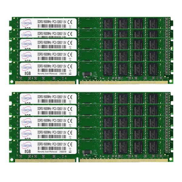 Rams 10pcs DDR3 4GB 8GB RAM 1333MHZ 1600MHZMHZ PC310600 12800 DIMM DEMALOP 240 PINS 1.5V Memoria Ram