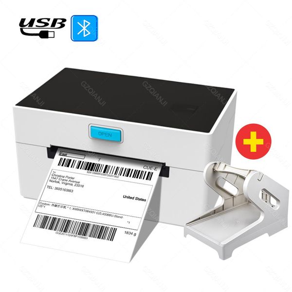 Принтеры 4x6 USB Bluetooth Thermal Printer Make Maker Maker Maker Mabel Mabel Printer для экспресс -печать высокой скорости