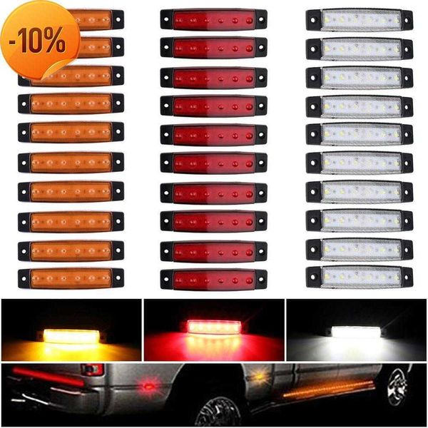Новые 30 шт. 6 Светодиодные янтарные боковые маркерные огни янтарные маркерные светильники задняя боковая лампа светодиодные светодиодные огни для грузовиков для грузовиков