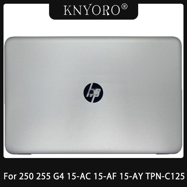 Frames Laptop LCD Tampa traseira/moldura frontal/Módulo de dobradiças Parte de substituição do pavilhão HP 15BA 15AY 15AC TPNC125 250 255 G5 Silvery