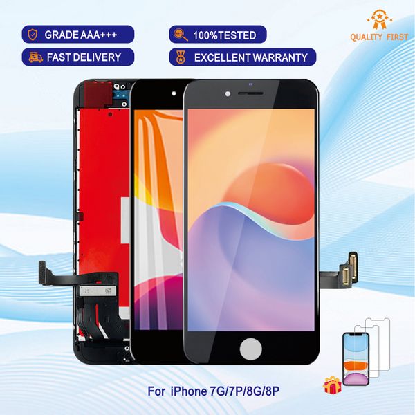 Оптовые качественные панели AAA +++ для iPhone 6S 7G 8G ЖК -дисплей Touch Digitizer Complete Screen с заменой сборки рамы