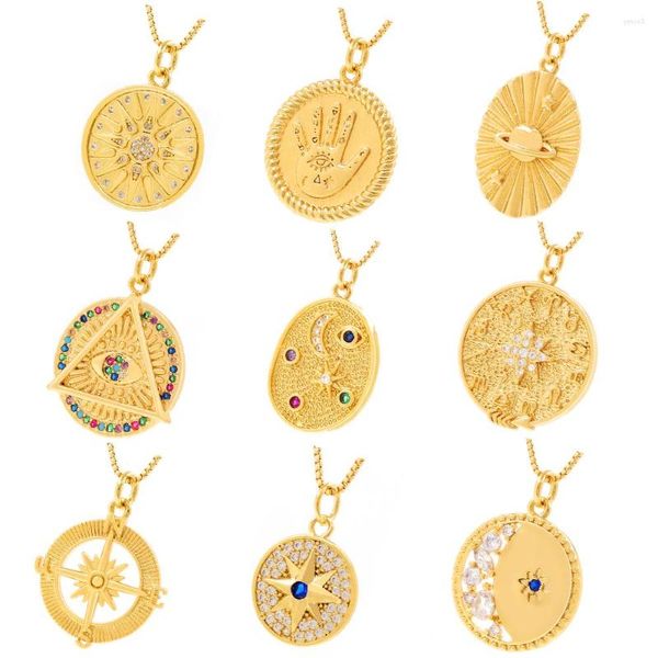 Подвесные ожерелья луны солнце и звезды для ювелирных изделий для изготовления источников дизайнер