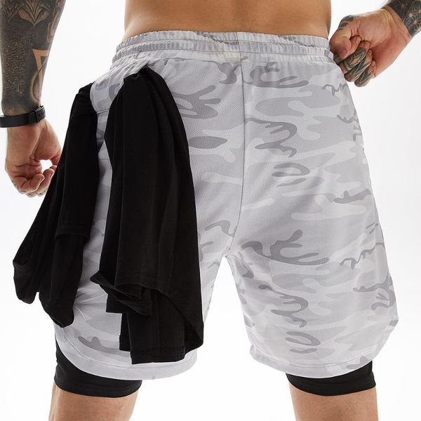 Pantaloncini da corsa Palestra da uomo Gioco all'aperto Asciugatura rapida Pantaloni sportivi da uomo Abbigliamento sportivo Abbigliamento da uomo corto Abbigliamento da allenamento Pantaloni sportivi da uomo