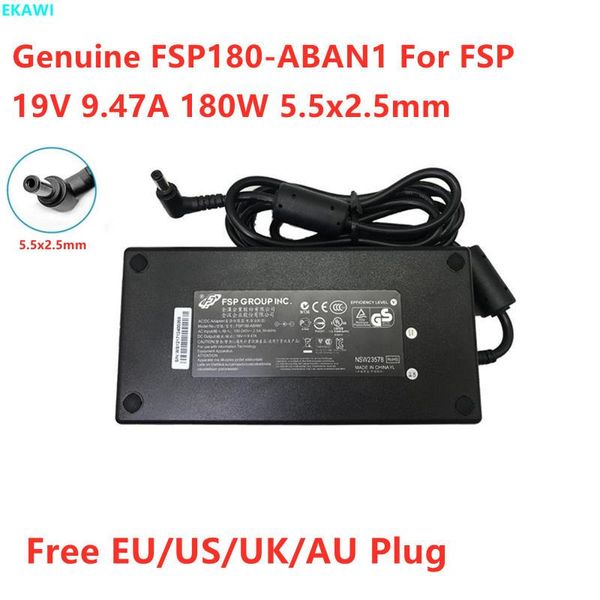 Адаптер подлинный FSP FSP180ABAN1 180W 19V 9.47A 5,5x2,5 мм FSP180ABAN2 Адаптер AC для зарядного устройства для питания ноутбука зарядное устройство