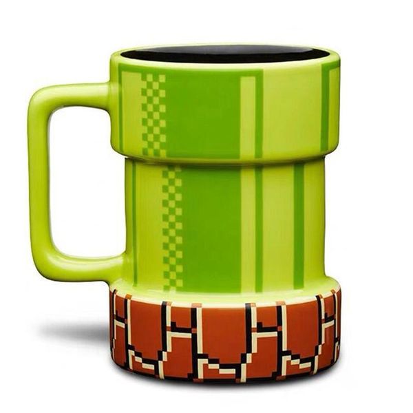 Tassen Super süße Wasserpfeife Keramiktasse Cartoon 3D Kaffee Bier Trinkgeschirr Kanalisation Tassen Geburtstag Weihnachtsgeschenk für Freunde oder Kinder Tassen