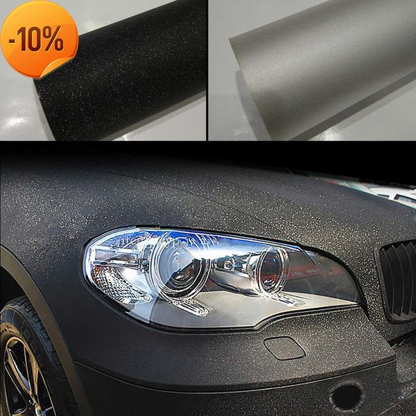 Neues Auto-Styling, schwarzer Glitzer, Diamant, glänzende Vinylfolien, Wrap für Karosserie, Auto-Aufkleber, Auto-Dekoration, Motorrad-Aufkleber, Auto-Dekor