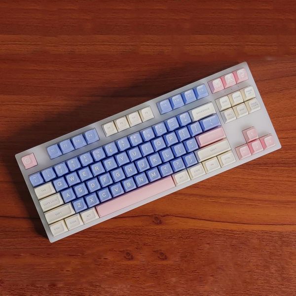 Acessórios sa profile keycaps presente 172 peças/sets teclas para completo/tkl/60 75 80 96 por cento 1800 teclado mecânico com chave de espaço 7u