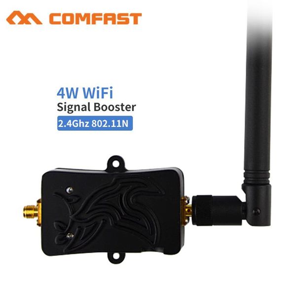 Roteadores 5W 4W 4000mw 802.11b/g/n Wi -Fi Wireless Amplifier Router 2,4 GHz/5g WLAN Booster com antena 5DBI para uso do cartão de roteador