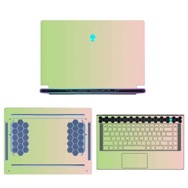 Skins Laptop -Aufkleber für Alienware X15 R1 R2/X17 R1 R2 Notebook -Aufkleber für Alienware M15 R6 R5 R3 R2/M17 R3 R2 Film