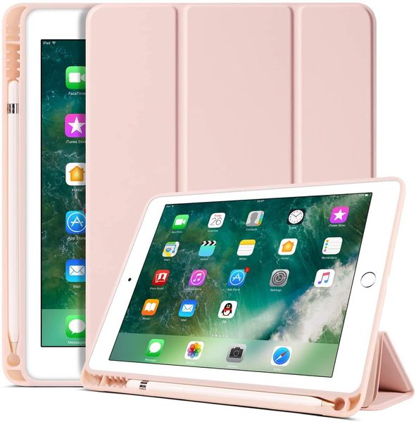 Caso per iPad Air 2 Air 4 5 10.9 3 Wake Up Case per iPad 10.2 Pro 10.5 11 2022 M2 9.7 Mini 5 4 con supporto per silicio con supporto a matita Copertina