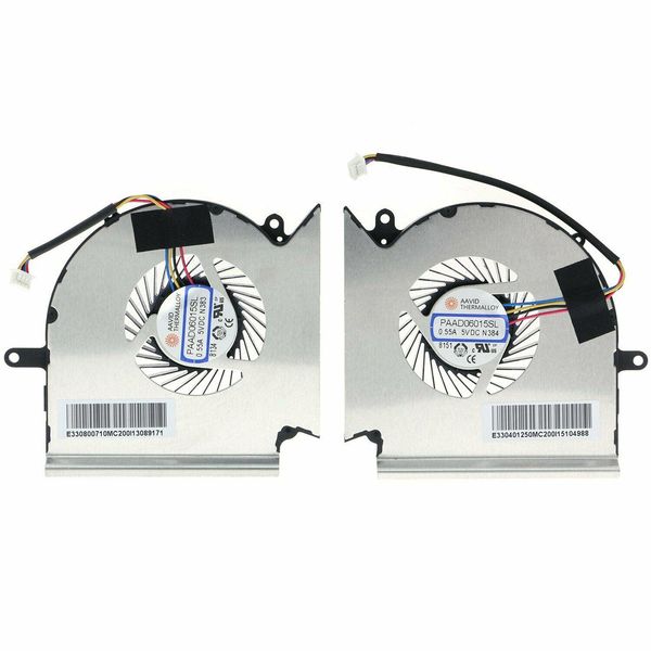 Pads New Laptop CPU GPU -Kühlventilator für MSI GE75 GP75 GL75 WE75 GE63 GP63 GL63 GV63 GE73 GL73 VR COOLER PAAD06015SL N414 N417