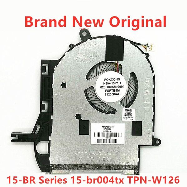 Pads Brandneue Original -Laptop -CPU -Kühllüfter für HP Pavilion X360 15BR Serie 15BR004TX 010NR TPNW126 934962001