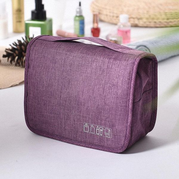 Sacs de rangement voyage sac cosmétique étanche ménage grande capacité toilette accroché avec crochet portable pour hommes