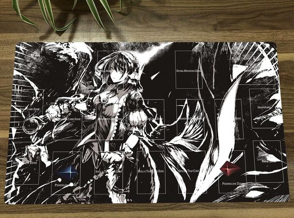 REST YUGIOH Underworld Dea del mondo chiuso TCG MAT Trading Card Mat Mat CCG Playmat Playmat Mouse Pad Desk Play Mat Bag gratuito Bag gratuito