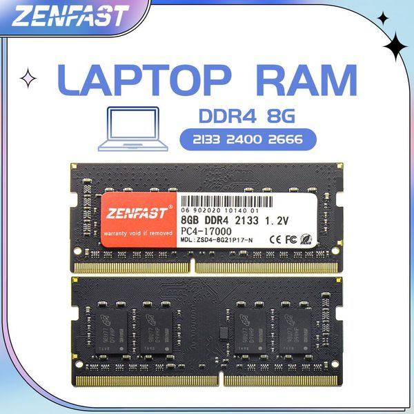 Rams Zenfast Memoria Ram DDR4 4GB 8GB 16GB 32GB 2133 2400 2666 МГц DDR3 1333 1600 МГц Sodimm Notebook High Performance Memory