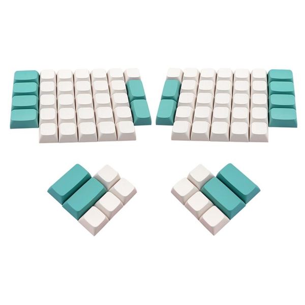 Комбо, 76 шт., пустые колпачки для клавиш из ПБТ, механическая игровая клавиатура Ergodox, ключ профиля XDA
